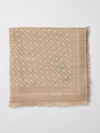HUGO BOSS Scarf BOSS Woman color Beige