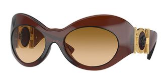 Versace VE4462 54462L Womens Sunglasses Brown Size 58