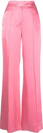 SA SU PHI high-waisted flared trousers - women - Silk/Viscose - 40 - Pink