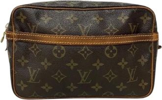 Louis Vuitton Pre-owned Clutches, male, Brown, Size: ONE SIZE Pre-owned Compiegne Monogram Clutch Bag