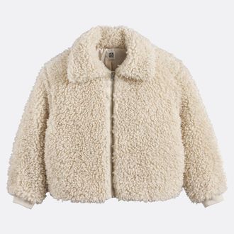 La Redoute Collections Korte bouclettejas met rits, voor het winterseizoen