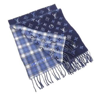 Louis Vuitton Pre-owned Cashmere Stole - Dames - Pre-owned - Blauw - Maat: ONE Size Kasjmier