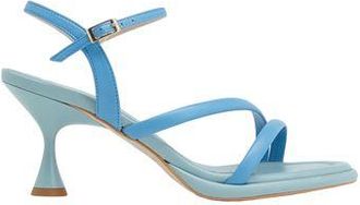 8 by YOOX LEATHER MID-HEEL SANDALS
