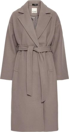 Ichi Cappotto con cintura - - Coats - Donna - Grigio - XS
