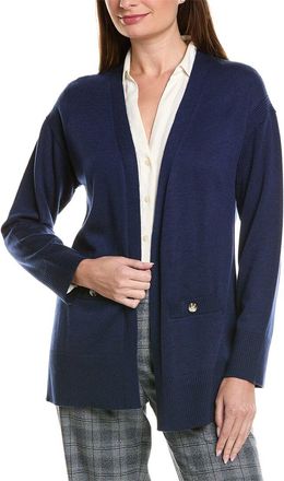 Jones New York Side Slit Wool-Blend Cardigan