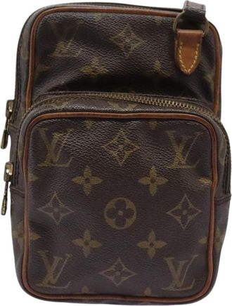 Louis Vuitton Mini Amazone Brown Canvas Shoulder Bag (Pre-Owned)