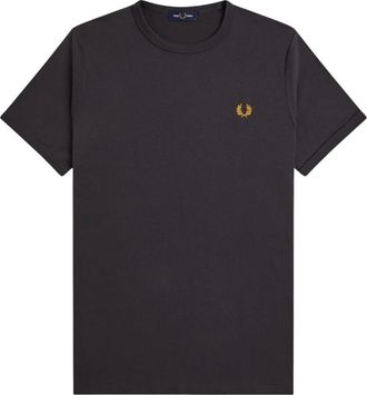 Fred Perry Ringer T-shirt M3519 - Heren - T-shirts - Grijs - XL - Katoen - Tops