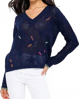 Lisa Todd Super Stars Sweater In Blue