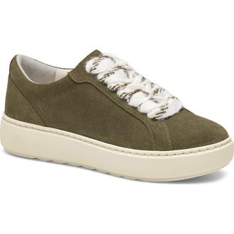 Johnston & Murphy Cammie Low Top Sneaker in Olive Suede at Nordstrom, Size 6.5