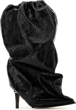 Alexander McQueen Alexander Mcqueen Womens Black Leather Ankle Boots - Size EU 36