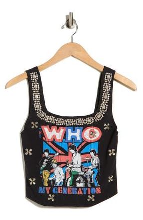 Alice & Olivia Breslin The Who Band Corset Tank at Nordstrom Rack, Size 12