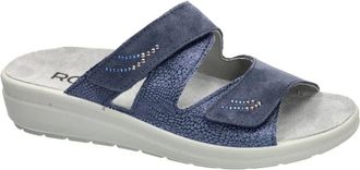 Rohde Schoenen, Dames, Blauw, 37 EU, Leer, Rivella 5729 Slider