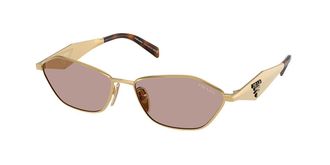 Prada PR D50S 5AK20I Womens Sunglasses Gold Size 57