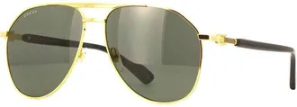 Gucci GG1220S001 Aviator Frame Sunglasses - Gold