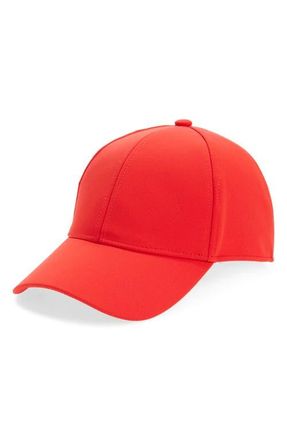 Nordstrom Adjustable Baseball Cap in Red Fiery at Nordstrom
