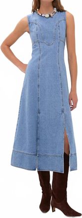 Hunter Bell Sedona Dress In Vintage Denim