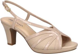 Easy Street Starlight Slingback Sandal in Beige Patent at Nordstrom, Size 5.5