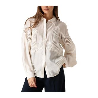 Copenhagen Muse Cmmolly-Shirt - Dames - Blouses & Shirts - Beige - Maat: S Poliester