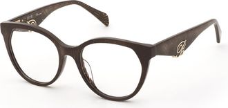 Blumarine VBM894V 0AMF Brown C/GLITTERY Shiny Gold 52/18/140 Womens Frame