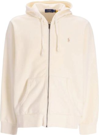 Ralph Lauren Sweat Zip - Heren - Vesten met rits - Beige - L - Katoen - Hoodies & sweatvesten