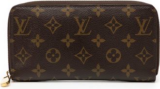 Louis Vuitton Pre-owned Womens Monogram Zippy Long Wallet - Brown Textile - One Size