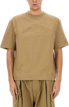 Dsquared2 Beige Logo Crew Neck T-Shirt