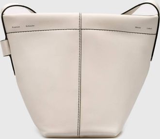 Proenza Schouler Barrow Leather Bucket Bag In Off-White
