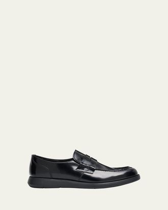 Churchs Mens Rock Ferry Polished Leather Sneaker-Sole Penny Loafers