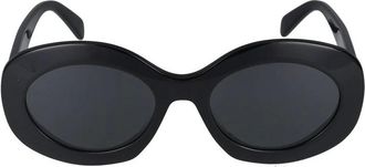 Celine Sunglasses, unisex, Black, Size: 54 MM Triomphe Oval Sunglasses