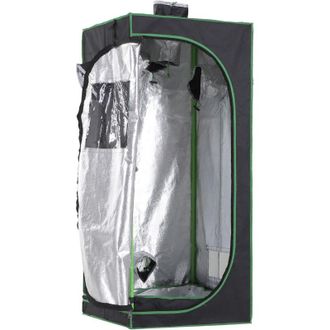 OUTSUNNY Tenda da Coltivazione Idroponica in Mylar e Oxford 600D per Riflettere
