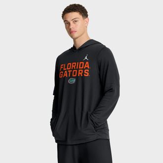 Jordan Brand Mens Jordan Brand Black Florida Gators 2025 Sideline Performance Long Sleeve Hoodie T-Shirt at Nordstrom, Size X-Large