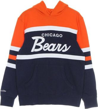 Mitchell & Ness Chicago Bears NFL Hoodie - Heren - Hoodies - Veelkleurig - S - Katoen - Hoodies & sweatvesten