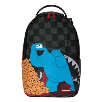Sprayground x Sesame Street Cookie Monster Stack Em High Mini Dlx Backpack Black G6914-64