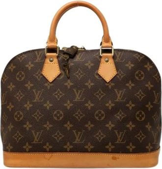 Louis Vuitton Pre-owned Alma Monogram Handbag - Dames - Vintage Handtas - Bruin - ONE Size - Leer - Vintage