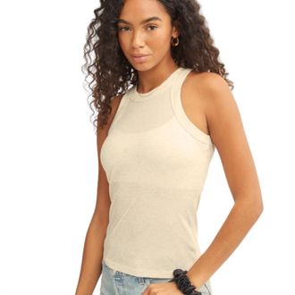 Bandier Rivington Ribbed Tank Top - Plus In Oatmeal