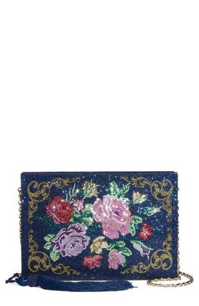 Judith Leiber Storybook Love Stories Clutch in Champagne Dark Indigo Multi at Nordstrom
