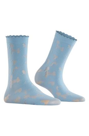 Falke Hydrangea 20 Denier Dress Socks in Sky Blue at Nordstrom, Size 35-38