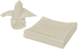 vidaXL Servilletas 100 Unidades Crema 50x50 Cm Vidaxl