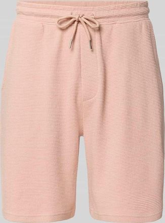 Redefined Rebel Sweatshorts aus Baumwoll-Mix mit Strukturmuster Modell KNOX in Hellrosa, Gr&ouml;&szlig;e XXL