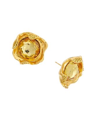 Oscar De La Renta Oscar De La Renta Crystal Nest Stud Earrings