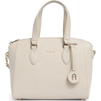 Furla Minerva Leather Satchel in Perla E at Nordstrom Rack