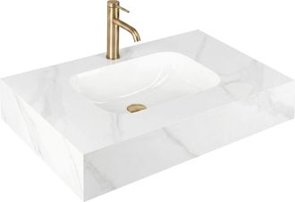 Rea Lavabo Suspendido Rea Aresa Belt White 80