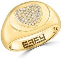 Effy Diamond Heart Signet Ring in Gold at Nordstrom Rack, Size 7