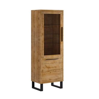 Habitat et Jardin Habitat Et Jardin - Vetrina 2 Ante Eden Marrone E Metallo 190cm