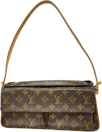 Louis Vuitton Borsa a spalla Pre-owned in tela - - Pre-owned - Donna - Marrone - ONE SIZE