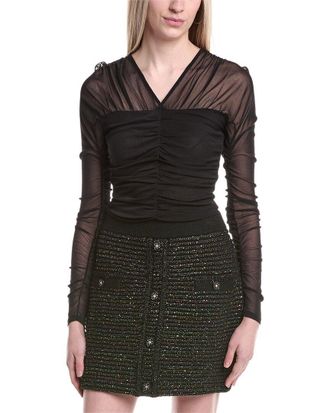 Milly Knit Angora & Wool-Blend Sweater