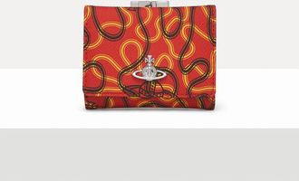 Vivienne Westwood Small Frame Wallet Buccia Darancia Poppy-red-wiggle One Size Women