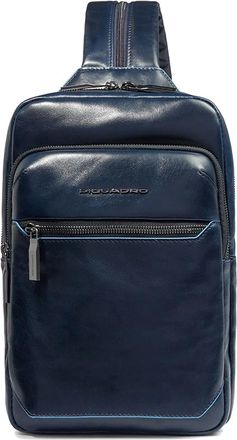Piquadro Convertible Rugzak Sling Bag - Heren - Rugzakken - Blauw - ONE Size - Katoen - Tassen