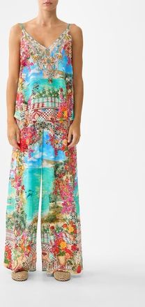 Camilla V Neck Cami in Meet Me In Mallorca at Nordstrom, Size Xx-Small Au