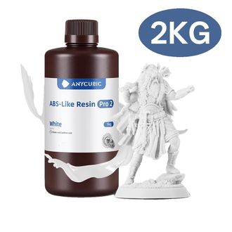 OEM Resina Para Impresi&oacute;n 3d, Alta Precisi&oacute;n, Curado R&aacute;pido, Blanca, 2 Kg